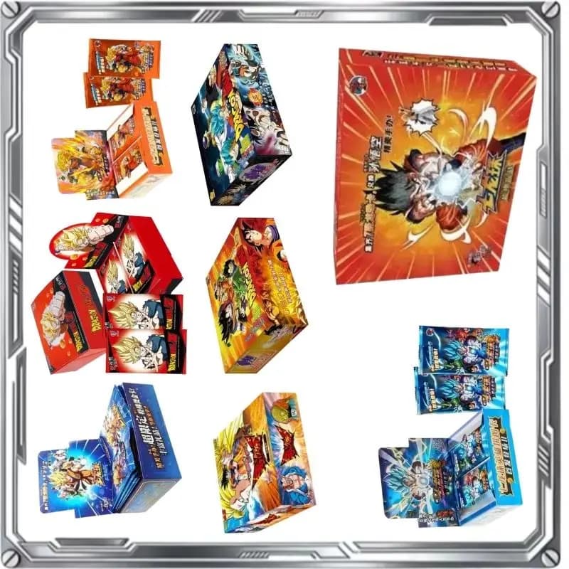 Carte Anime Dragon Ball Lucide Son Goku Saiyan Vegeta - Booster Box da Collezione per Bambini - Gioco di Carte da Battaglia - Regalo Giocattolo