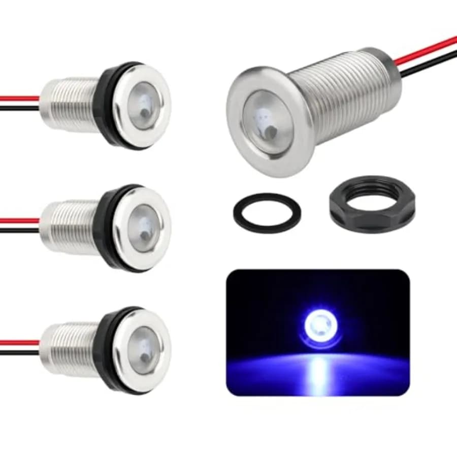 Luci Interne per Barche Impermeabili, Illuminazione LED Marina, Luci per Pesca Notturna, Luci di Cortesia per Cabina, Poppa, Cockpit e Navigazione