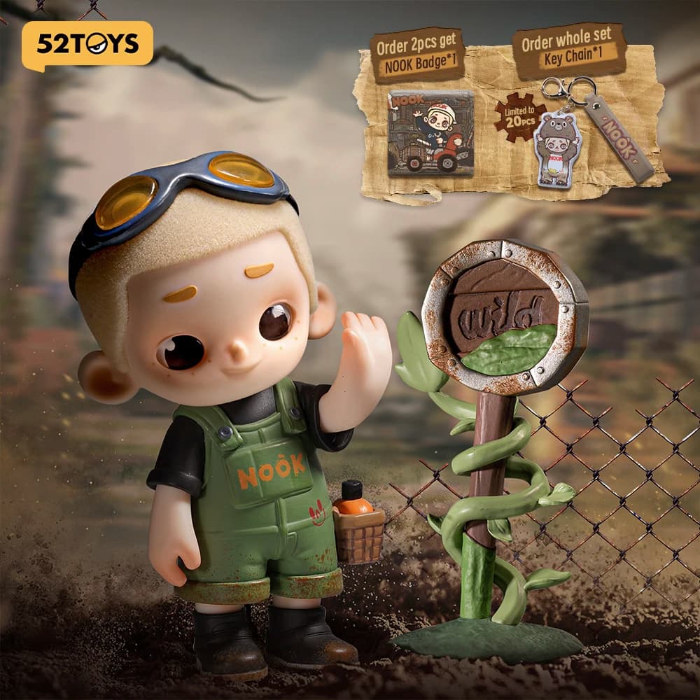 52TOYS Mystery Box Nook Wasteland Park, Blind Box, boy cute random figure, collectible Toy