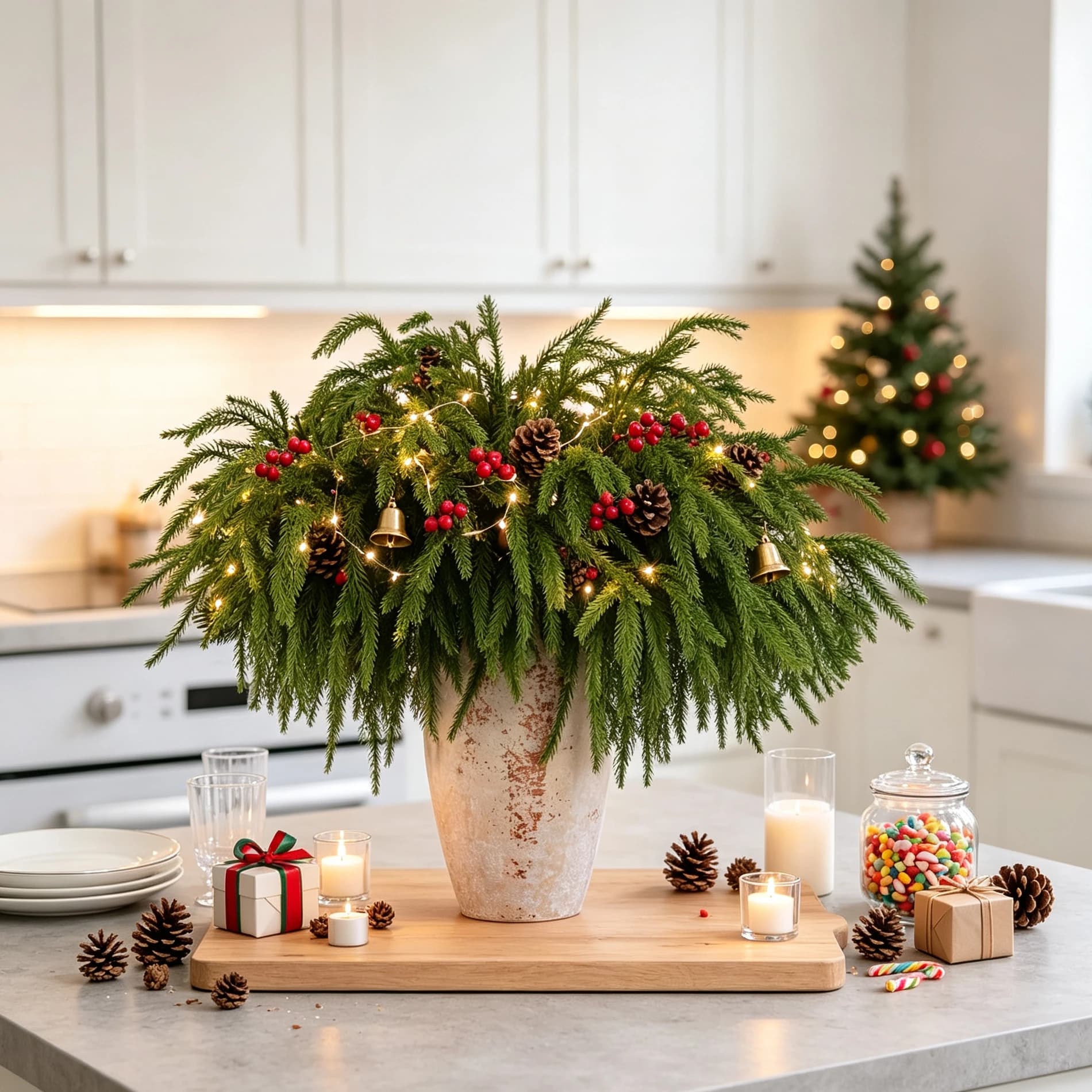 2/4pcs Artificial Plants Pines Pinecone Hot Sale Hanging Decor Home Holidays Outdoor Garden Christmas Tree Wreaths DIY Accessory