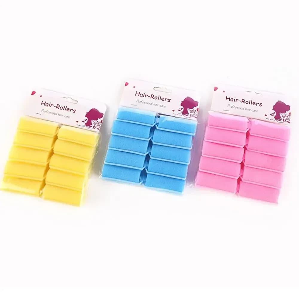 12 pz piccola/grande spugna riccioli ricci ondulati ricci professionale Styling schiuma morbida spugna bigodino rullo bagnato capelli schiuma rulli