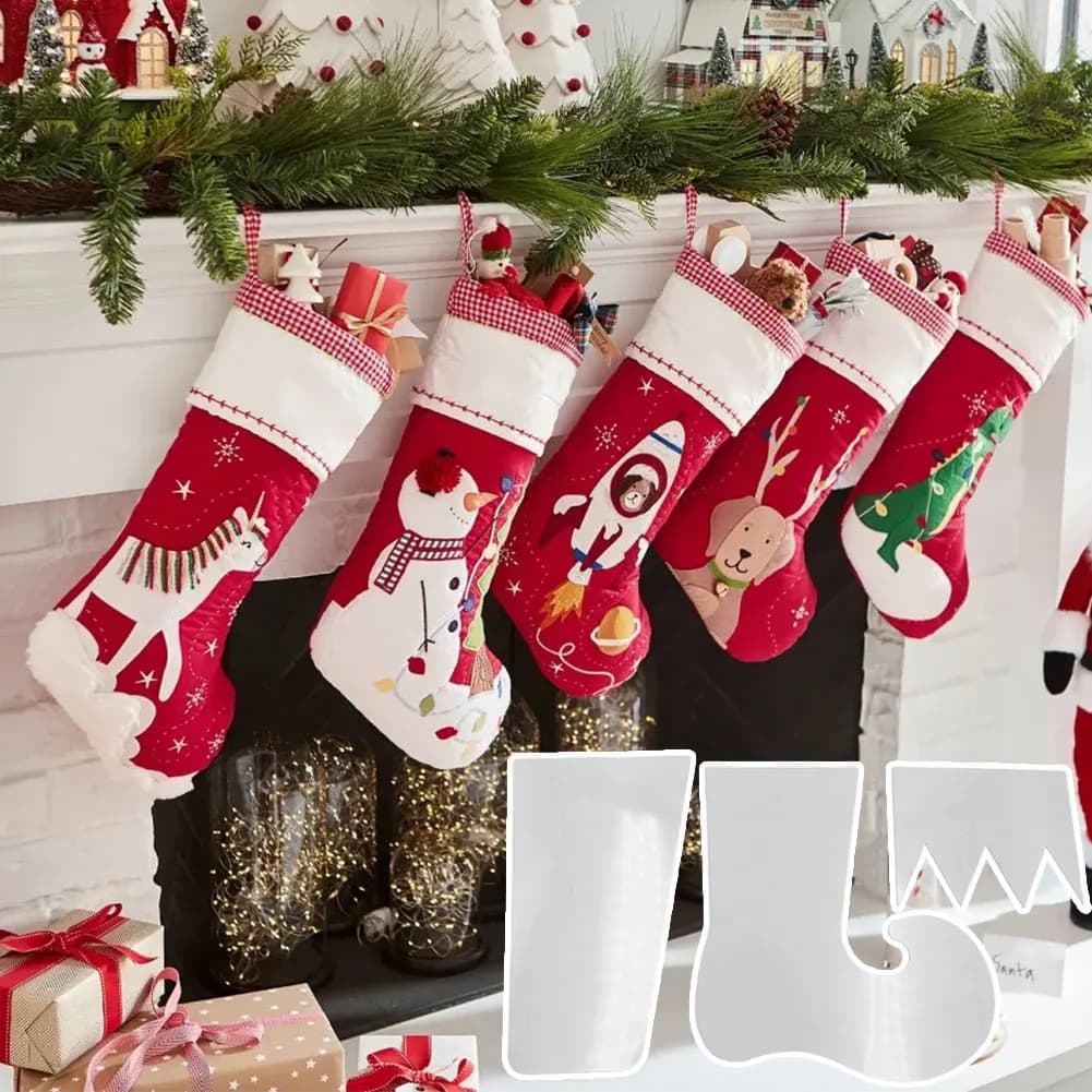 Personalized Xmas Stockings Template For Sewing Multifunctional Socks Pattern Template Professional DIY Sewing Tools