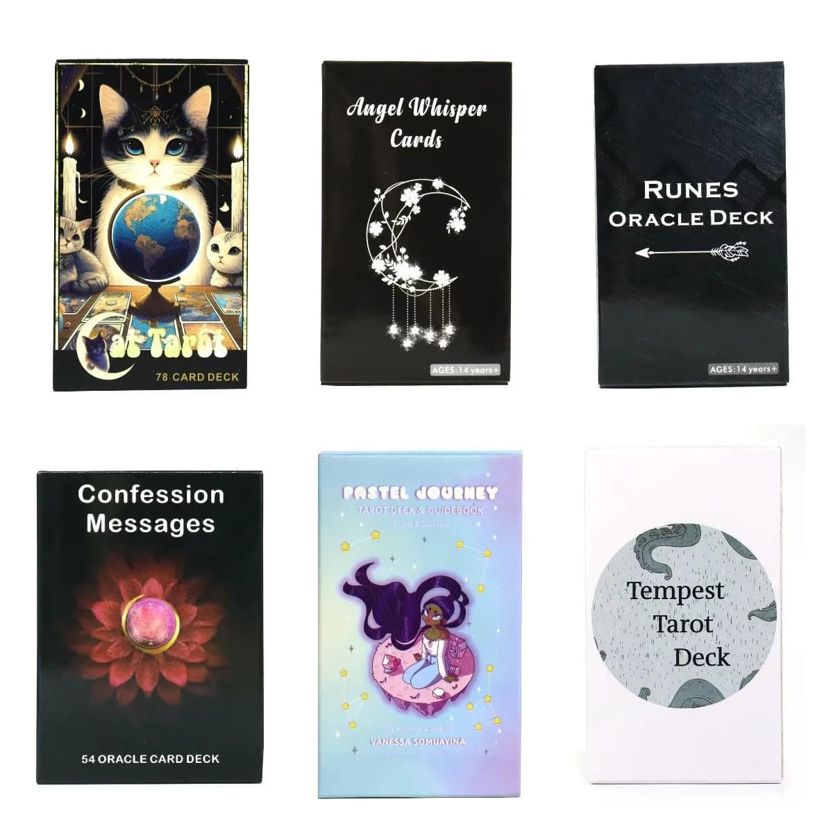 800 stili Cat Tempest Tarocchi Carte Rune Oracle Angel Whisper Cards giochi da tavolo
