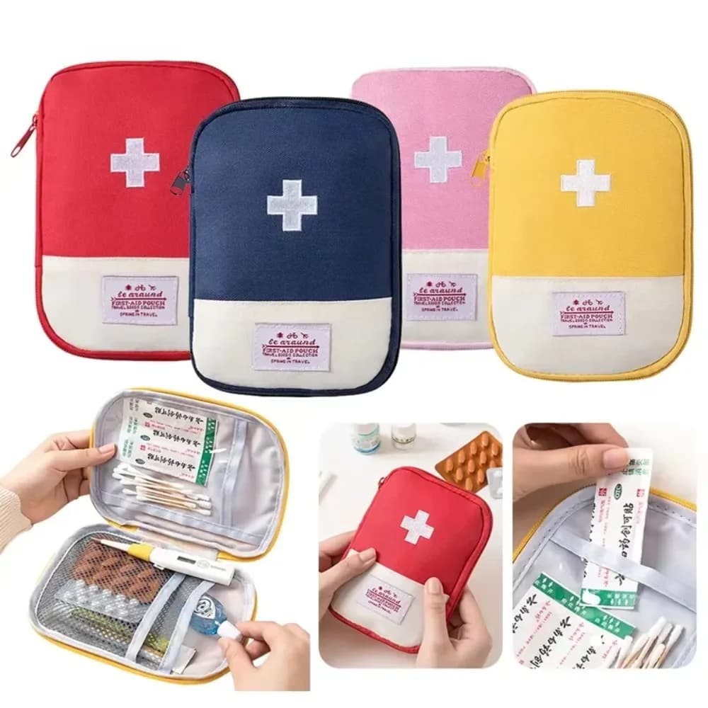 Borsa per Medicinali da Viaggio, Custodia per Pillole, Kit di Pronto Soccorso Portatile per Emergenze e Sopravvivenza