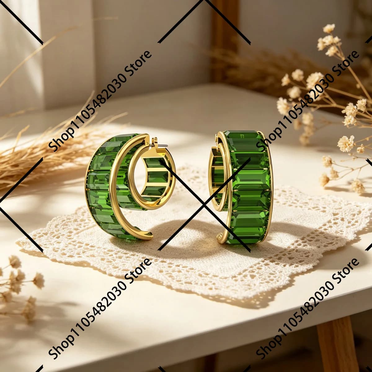 Orecchini Pendenti Lunghi con Sfera di Cristallo, Gioielli Glamour per Feste