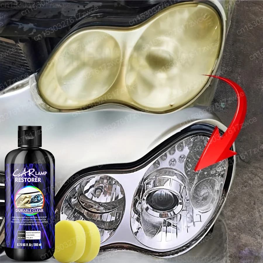 Agente lucidante per fari auto, rimozione graffi, riparazione, rinnovo fari, lucidatura, kit di restauro fari liquidi, accessori auto