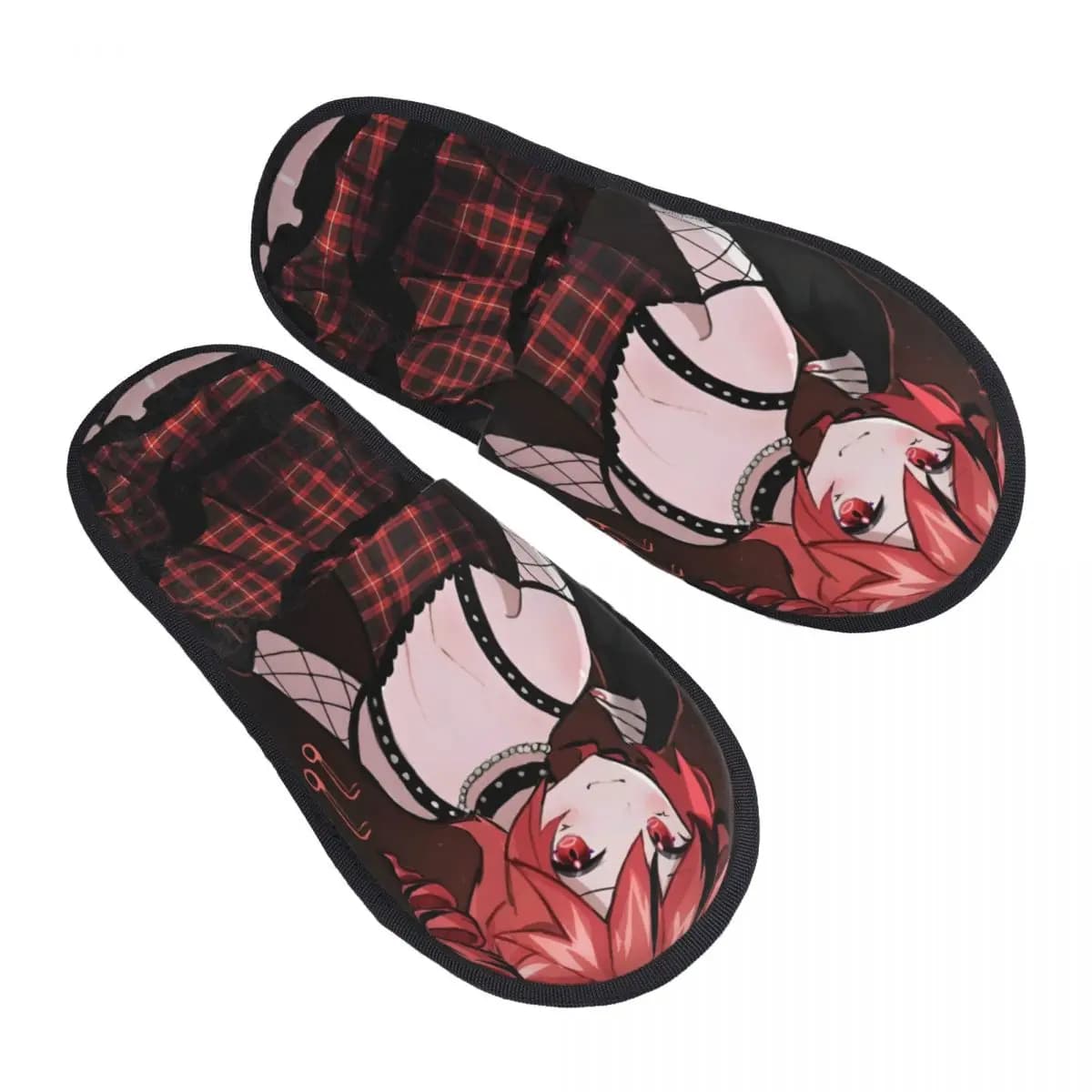 Kasane Teto J Pop Vocaloid Girl Pantofole invernali in peluche per interni J Pop Scivoli in morbida memory foam antiscivolo