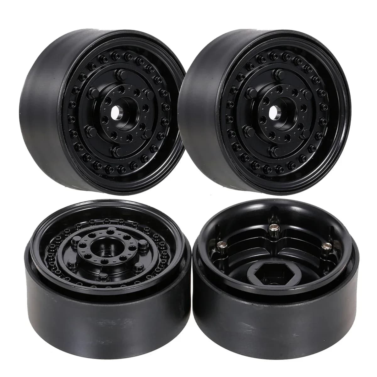 Cerchione Beadlock da 116 g/pz da 1,9 "per 1/10 RC Crawler Car Axial SCX10 90046 RedCat Gen8 Trxs TRX-4