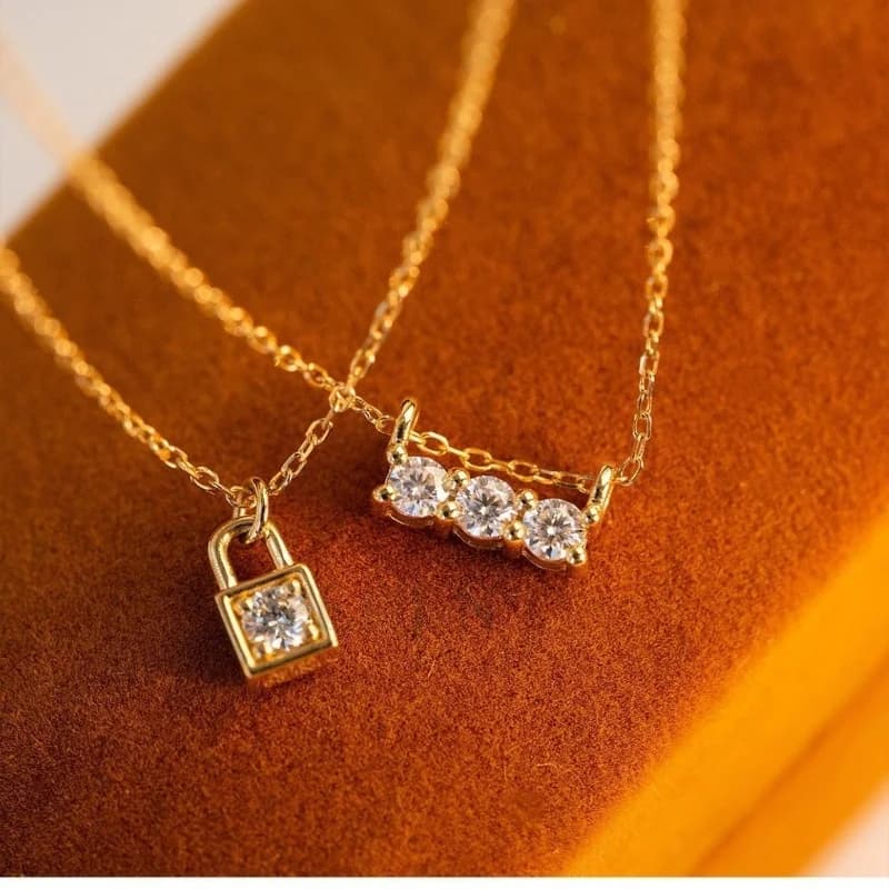 Collana a catena con pendente a forma di diamante in argento 925 di moda bling, gioielleria raffinata speciale per ragazza, gioielli da donna con ciondolo a forma di stella a forma di cuore in zircone