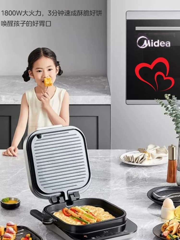 Midea Electric Cake Pan Household Double-sided Heating Removable and Washable Baking Pan Frying Machine