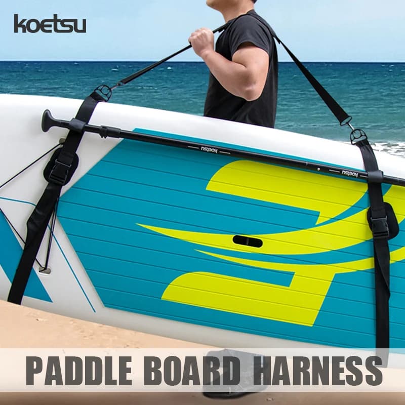 KOETSU Tracolla regolabile per tavola da surf SUP Paddle - Comoda cintura da trasporto per tavola da surf - Accessorio ideale per il trasporto
