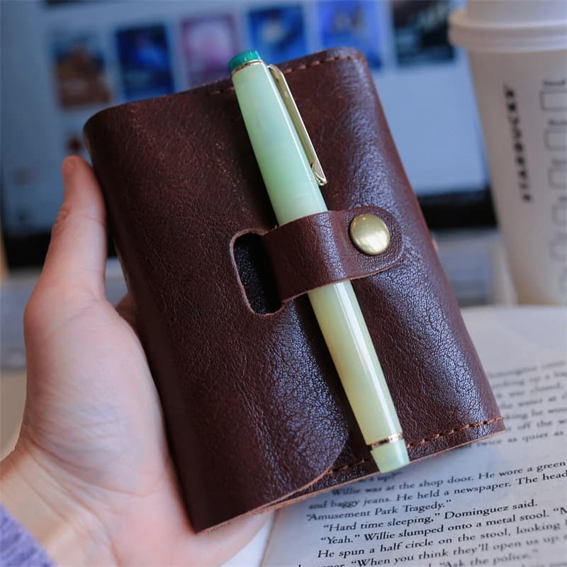 Retro classic notebook with a cover, travel notebook, diary, bullet journal, available in M5/A7 sizes