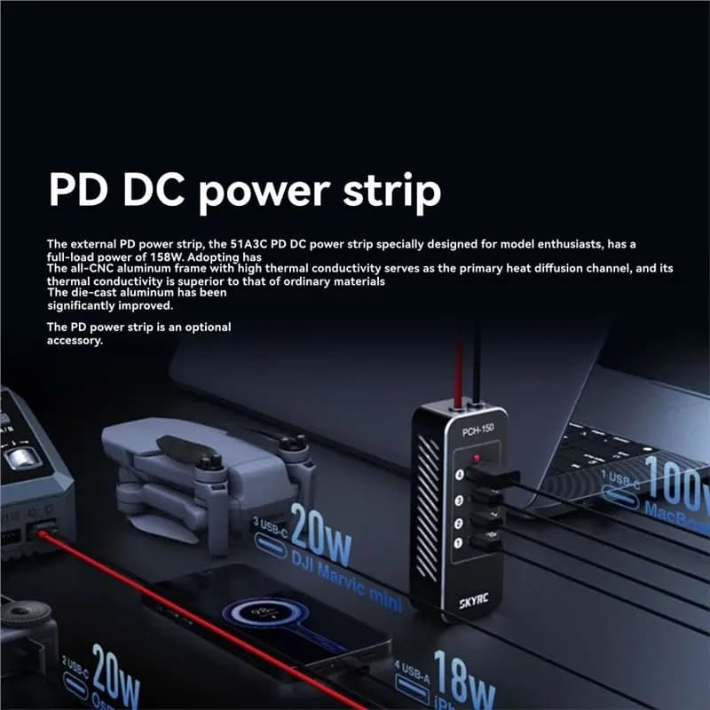AA08-D200neo Quick For RC Drone AC 200W DC 800W 1-6S Lipo Battery Balance Discharger Smart Charging Device AU PL