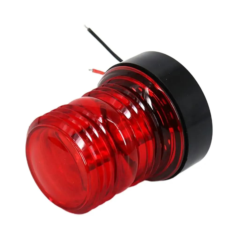 Luce di Navigazione LED Rossa a 360 Gradi per Imbarcazioni, Lampada di Segnalazione Impermeabile per Yacht e Pontoni