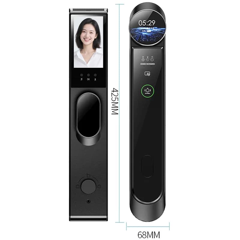 Smart Electronic Password Lock Face Recognition Visual Household Anti-theft Door Automatic Digital Fingerprint IC Card UnLock