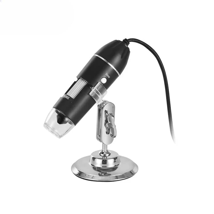Microscopio Digitale Stereo con Fotocamera USB e Sorgente Luminosa, Risoluzione 1280x720, USB 3.0/2.0/1.1, Illuminazione a 8 LED