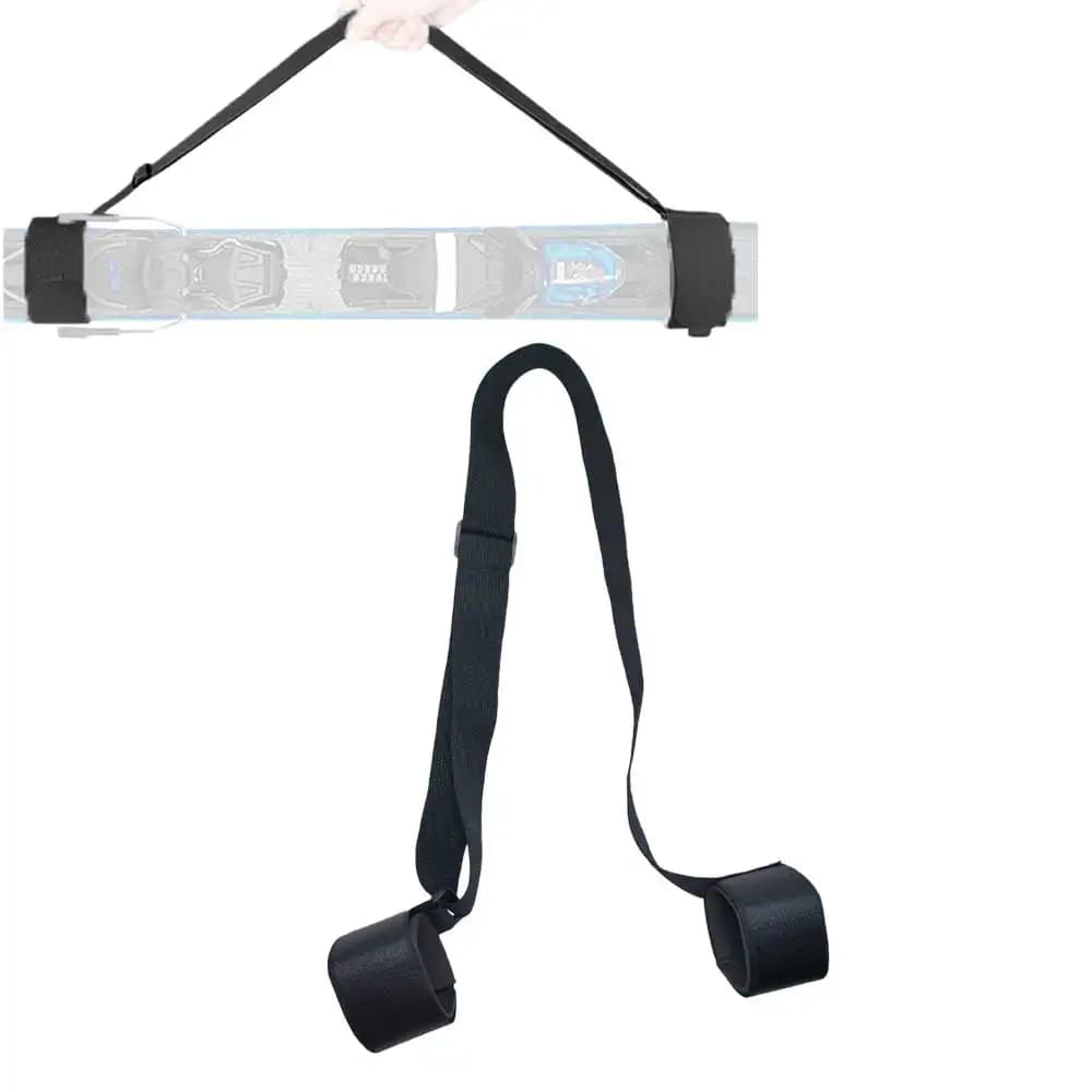 Adjustable Ski Carrier Strap for Two Skis Snowboard Shoulder Sling Strap Winter Snow Ski Binding Tie Down Transport Strap