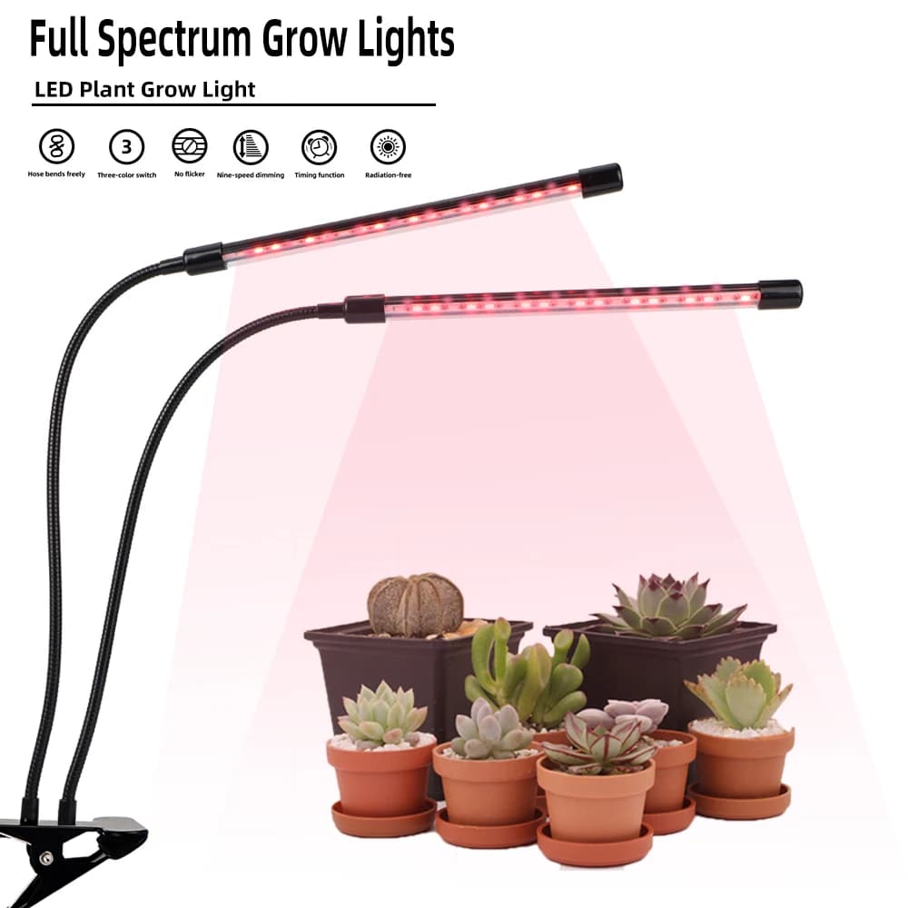 Full Spectrum LED Plant Grow Lamp for 3 Color USB Growth Lamp for growing pot seed with timing function