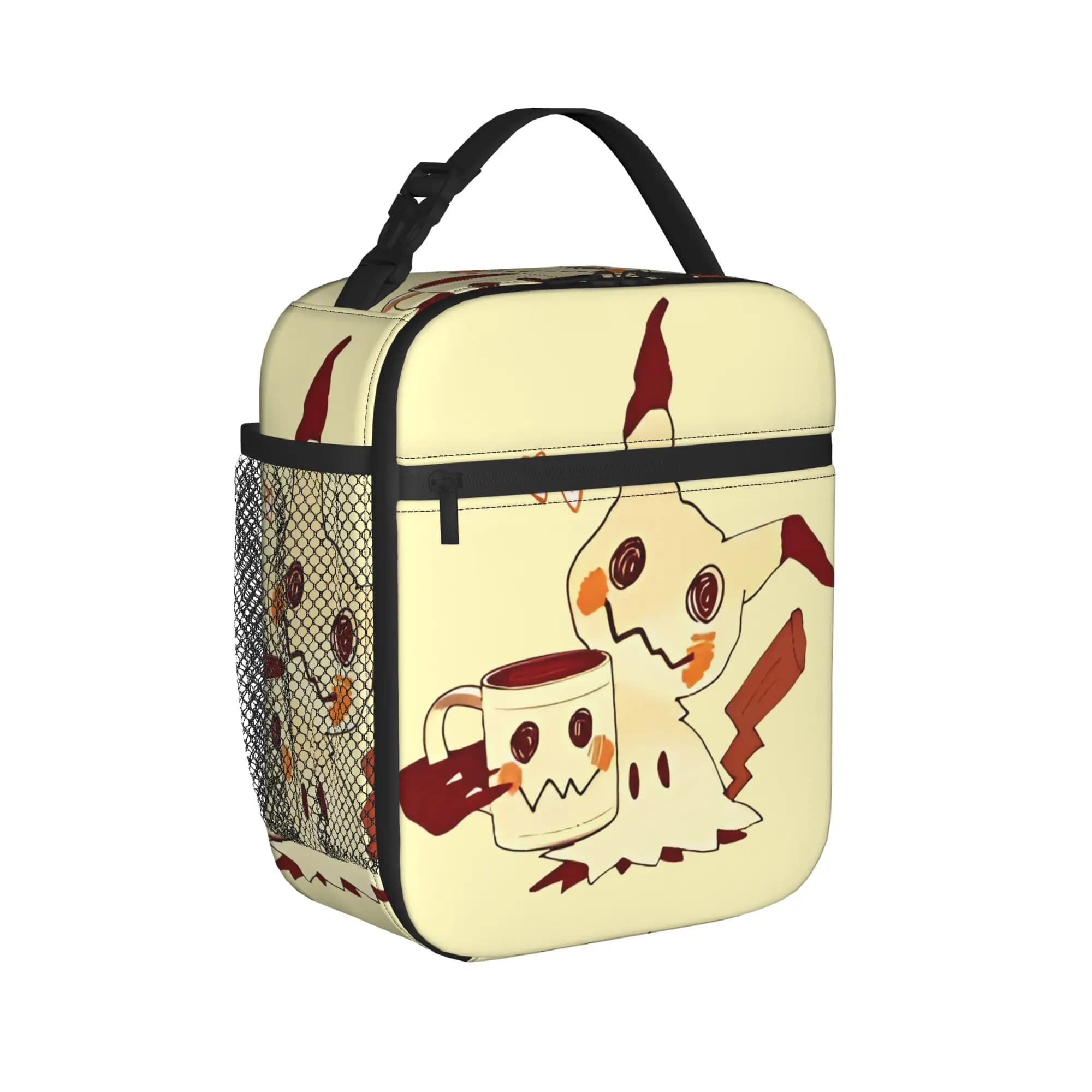 Mimikyus Anime Insulated Lunch Bag Thermal Bag Meal Container Pokemons Leakproof Tote Lunch Box for Men Women School Outdoor