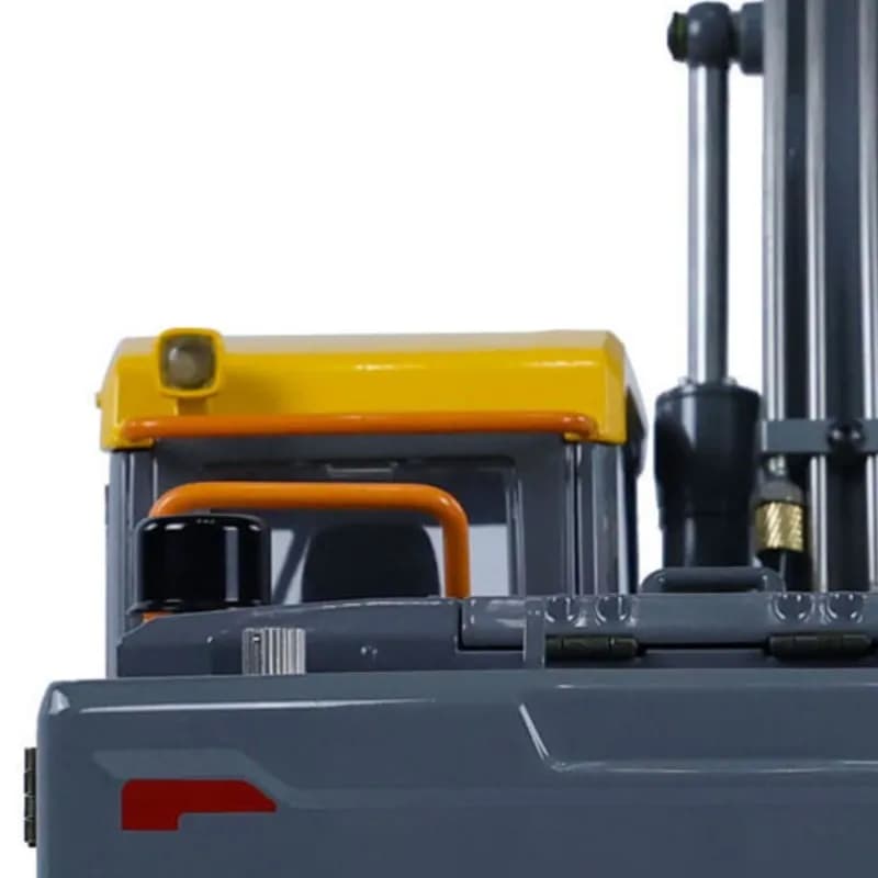 Escavatore Idraulico RC in Metallo EC160E Scala 1/14 RTR Double E con Telecomando, Modello con Sistema di Illuminazione Giallo-Grigio TH23138