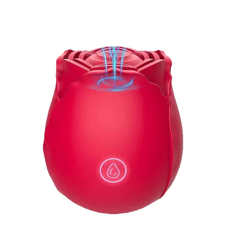 Rose Petal Vibrator for Women, Rose-Shaped Silicone Toy, 10 Speeds, Waterproof Rechargeable, Discreet Gift for Her Valentine Day