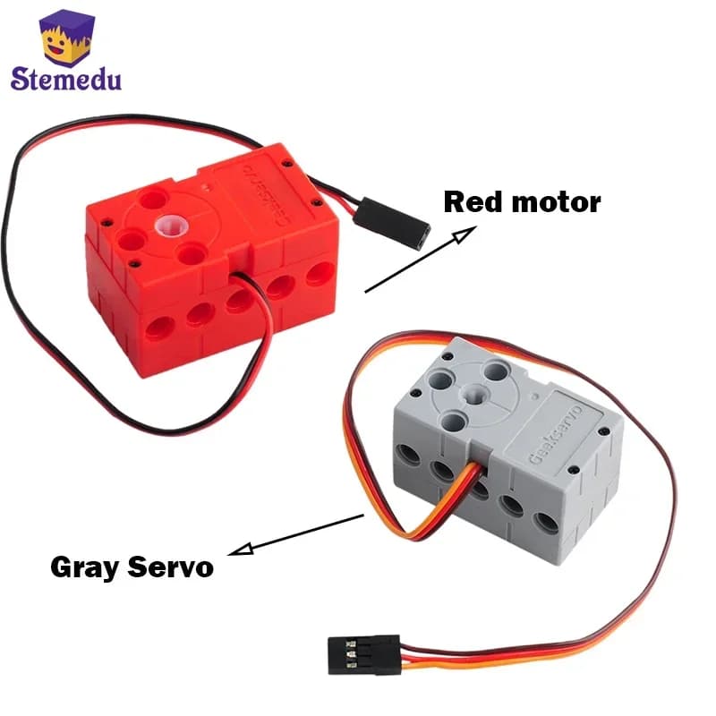 Portable Micro 360 from 2/4/8 pieces ° Grade 2KG Programmable Servo Mini Geekservo Servo Double Output Tree for Micro:bit Raspberry Pi DIY