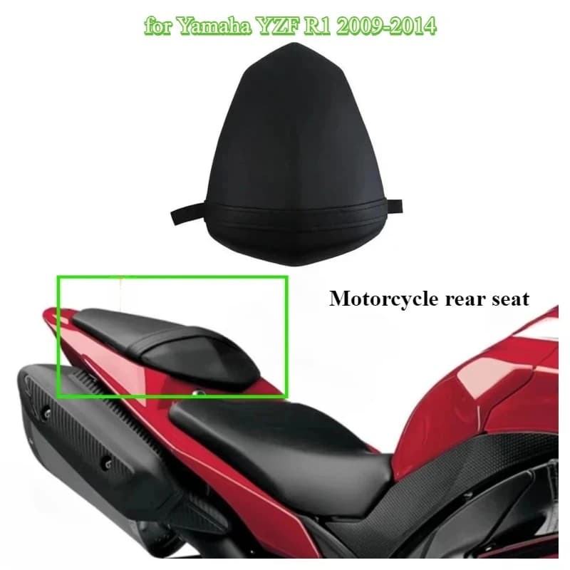 Cuscino per sedile posteriore moto per Yamaha YZF R1 2009 2010 2011 2012 2013 2014
