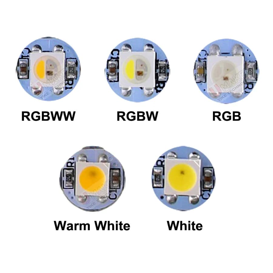 10-1000 pz. Chip LED RGB WS2812B, IC WS2811, Chip LED RGBWW RGBNW RGBW SK6812 integrato, SMD 5050, PCB Nero/Bianco, DC5V, Pixel LED