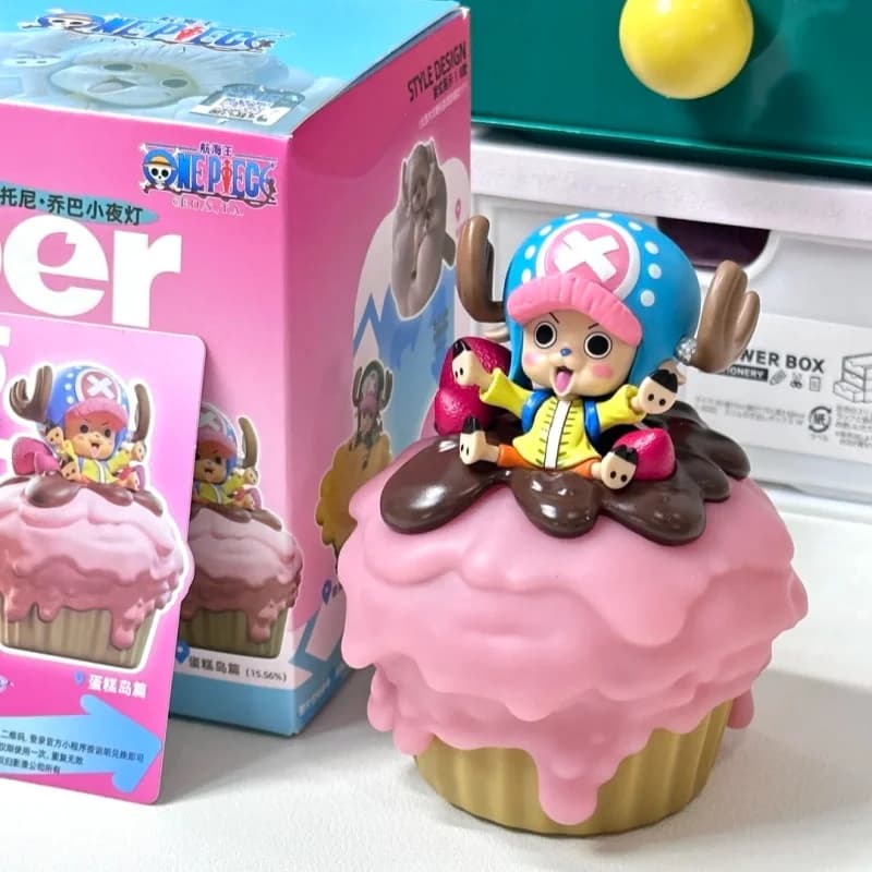 Autentica Scatola Misteriosa Anime One Piece Tony Tony Chopper con Luce Notturna, Ornamenti Luminosi per Camera da Letto, Regalo di Compleanno per Bambini