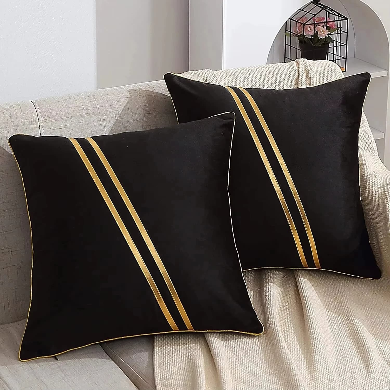 1pc design velvet cushion cover 45*45cm decorative pillowcase for sofa livingroom throw pillow cover bedroom decor pillow case
