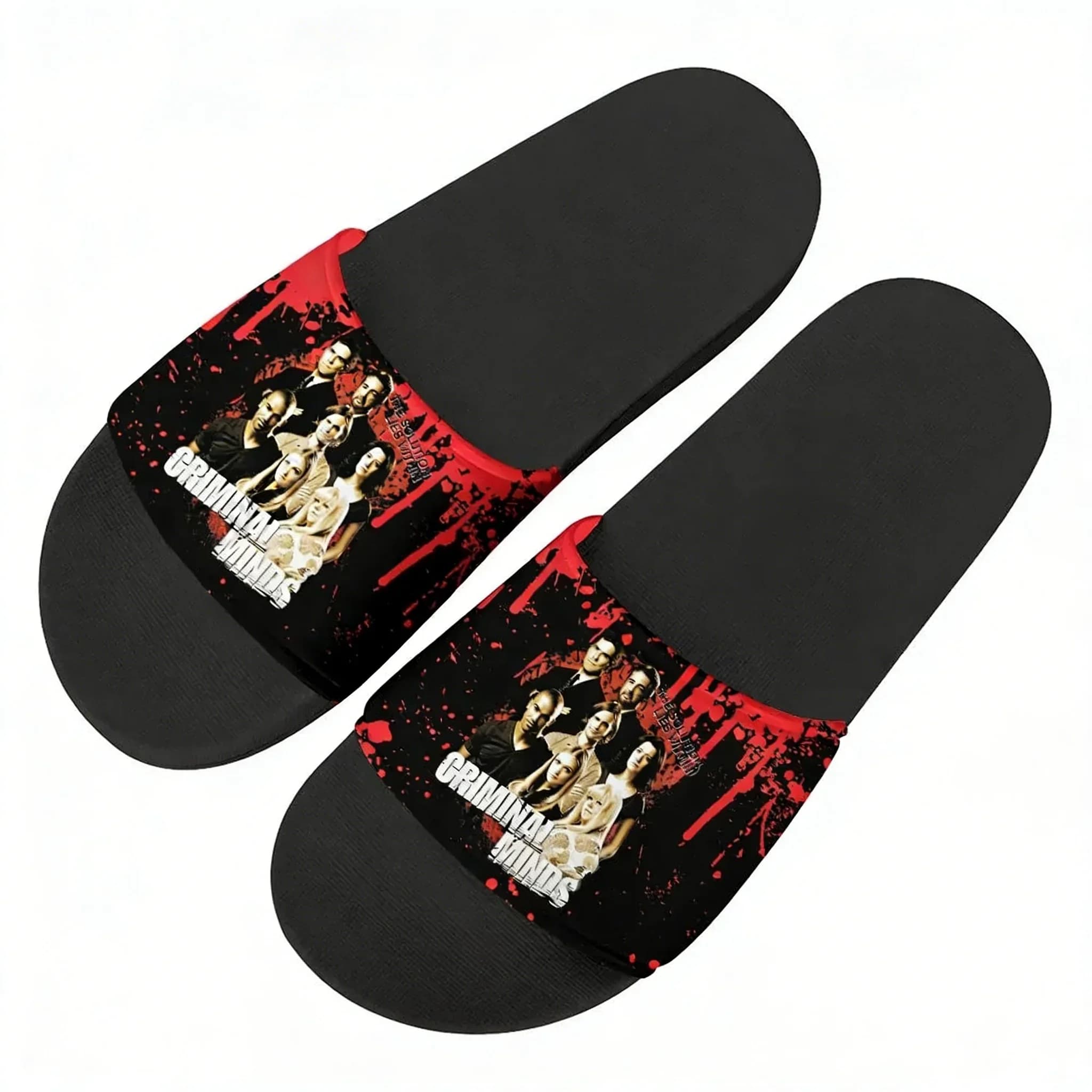 Sandali Criminal Minds, Ciabatte da Casa, Scarpe da Acqua per Uomo, Donna e Adolescenti, Sandali per Bagno, Spiaggia e Piscina, Ciabatte Estive Personalizzate