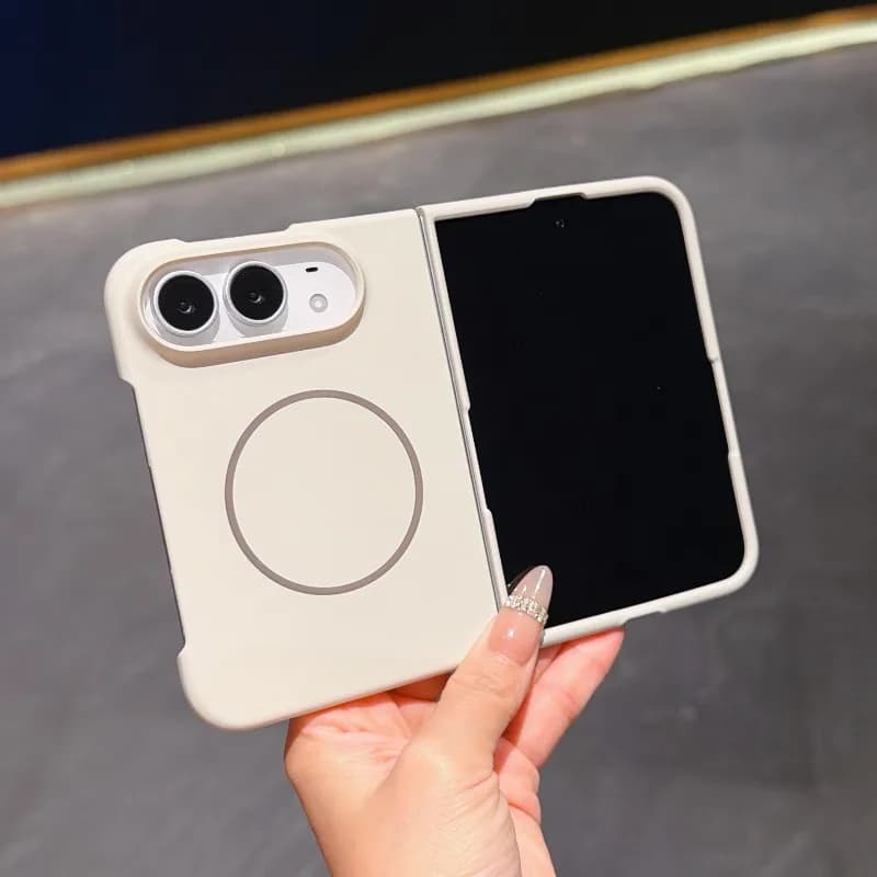 For Magsafe Ultra Thin Fold Phone Case For iPhone Duo Hard PC Magnetic Wireless Charging Shockproof Cover For iPhone Ultra Shell