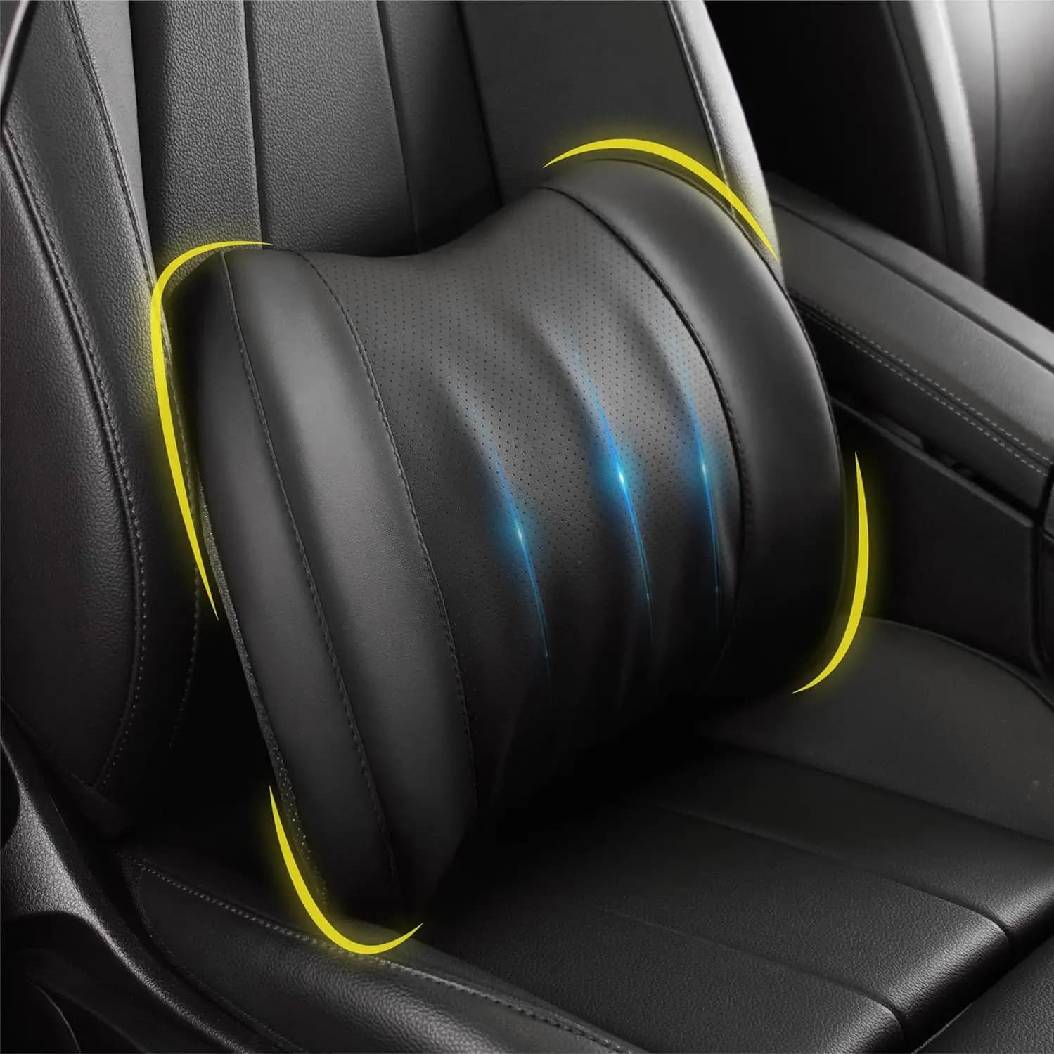 Cuscino Lombare in Memory Foam per Auto e Ufficio - Supporto per Alleviare il Dolore alla Schiena