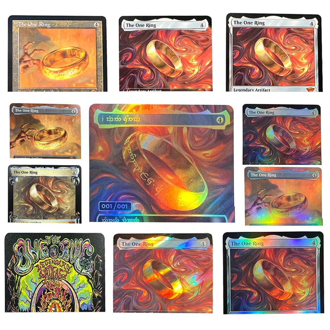 One Ring LTR Retro Frame Surge Foil Extend 380 0748 TCG Personalizzato Inglese Qualità Superiore Gioco di Carte Collezionabili