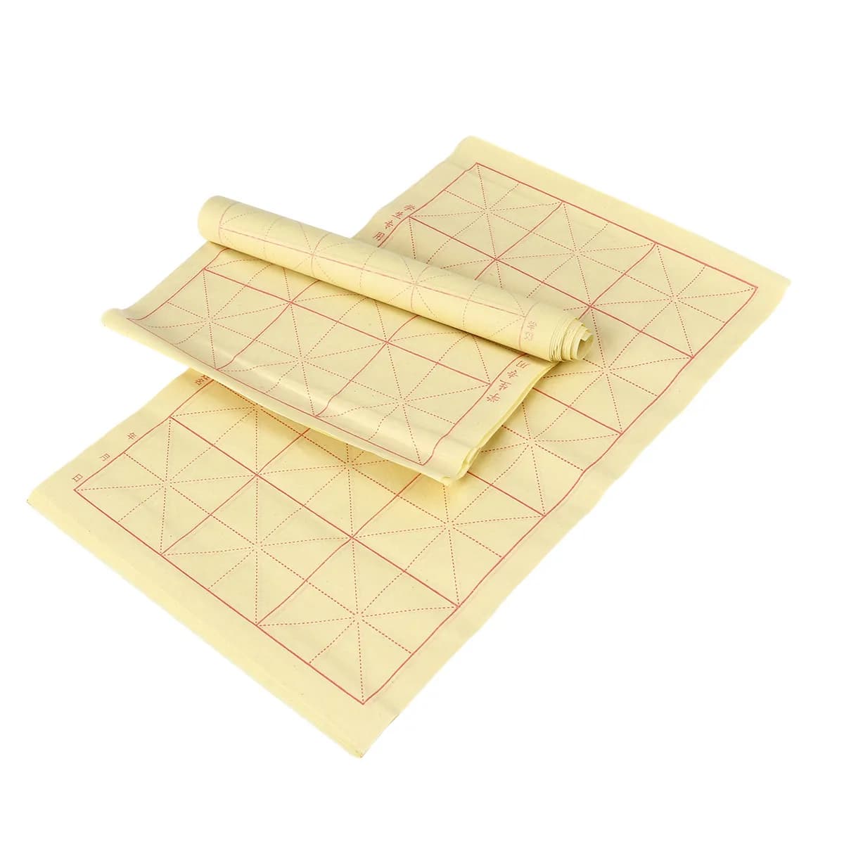 35-39 Fogli di Carta Xuan per Calligrafia Cinese a 15 Griglie, Controllo dell'Assorbimento dell'Acqua, Diffusione dell'Inchiostro, Ideale per Pennello Sumi Kanji