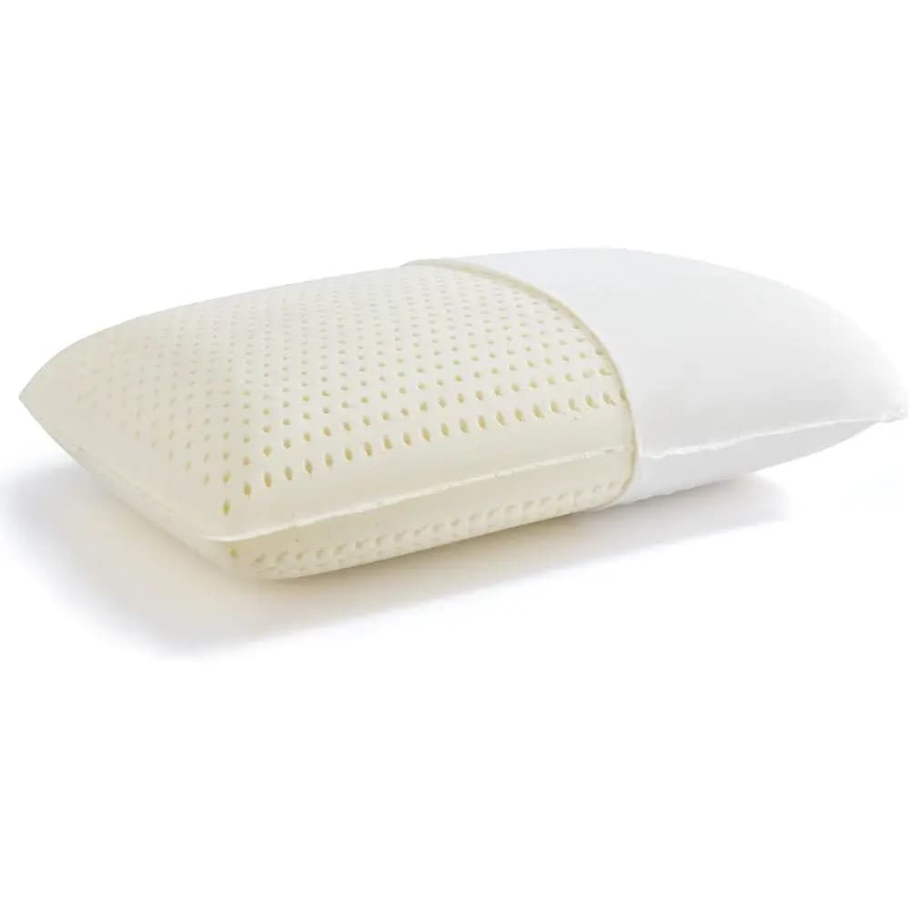 Cuscino di Lusso in Lattice Talalay - Supporto Naturale per Chi Dorme su un Fianco o sulla Schiena - Misura Queen con Fodera in Cotone Rimovibile