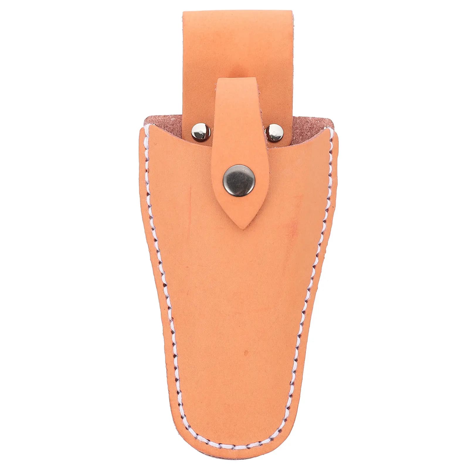 Porta Forbici e Cesoie in Pelle Bovina Premium per Giardinaggio, Accessorio da Cintura con Attacco Rapido in Metallo