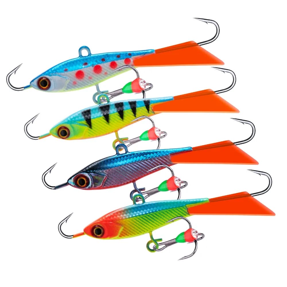 Goture Esca Artificiale da Pesca sul Ghiaccio Invernale, Balancer con Occhi 3D, 40mm 15g, Set di Esche Rigide Artificiali per Jigging e Pesca Bilanciata