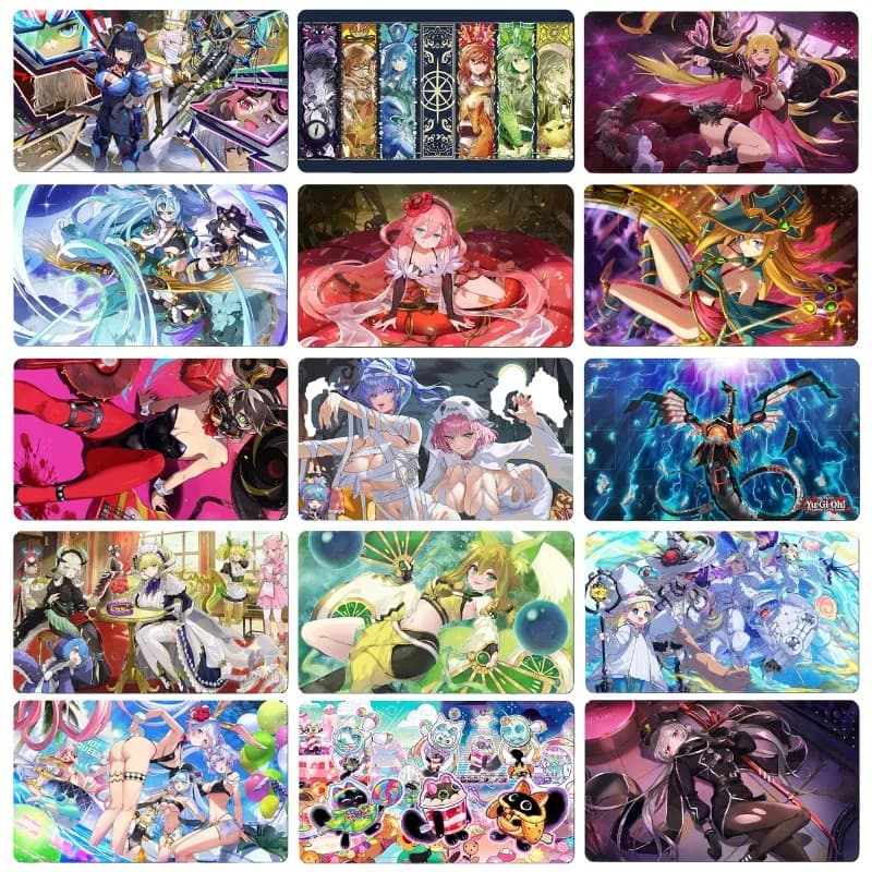 Yu-Gi-Oh! Tappetino da Gioco Singolo in Gomma Cupsy Duel Disk 60x35cm per Animazione OCG TCG K9-17 Vanquish Soul Razen Maliss
