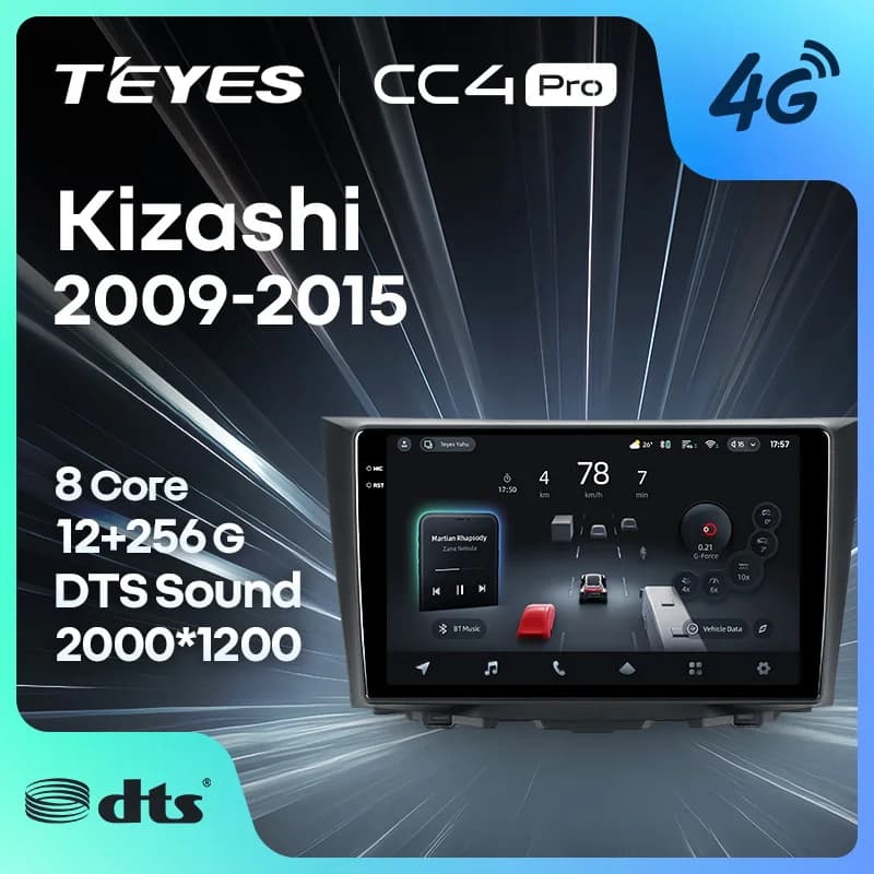 TEYES CC4 PRO Per Suzuki Kizashi 2009 - 2015 CarPlay Radio Multimedia Stereo Car play Android Auto 2DIN Autoradio