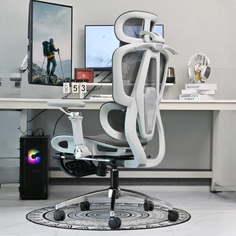 Sedia da Ufficio Ergonomica per Gaming, Poltrona Relax per PC, Sedia da Scrivania Reclinabile per Gamer