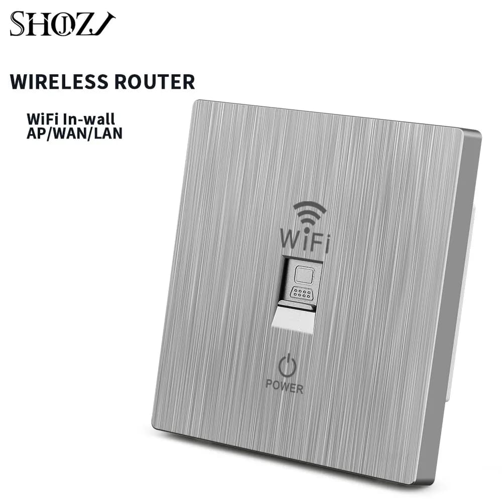 WIFI Router 300Mbps Wireless repeater extender 220V power AP Relay Smart 2.4Ghz In Wall Routers Embedded Panel rj45