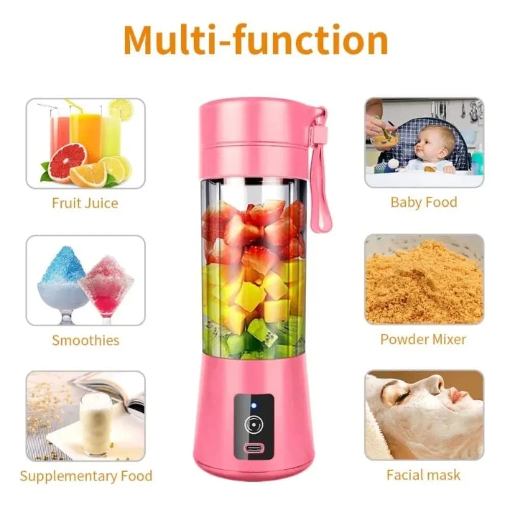 USB Electric Juicer Home 380ML Milkshake and Smoothie Fruit Blender Outdoor Camping Portable Multifunctional Juicer Cup