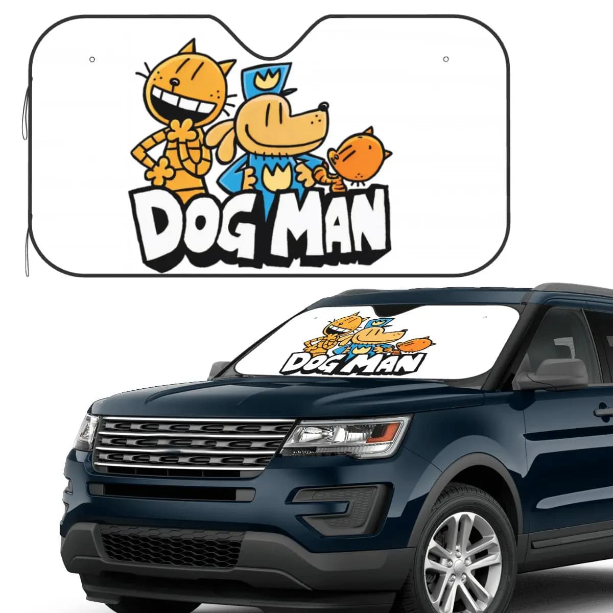 Dog Man Cat And Cute Man Parasole Parabrezza Parabrezza anteriore per auto Finestra Visiera parasole Accessori Coperture