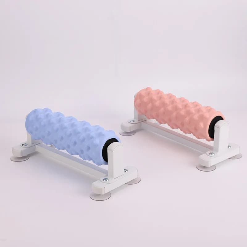 Yoga Massage Roller 37 cm in Lupo Zanna shape, Solid Foam Auction for Muscle Relaxation with Suction cup