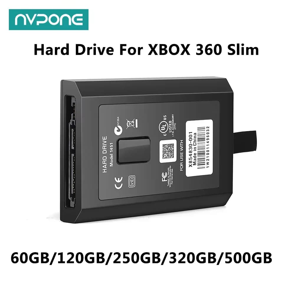 HDD 60/120/250/320/500GB Hard Drive Disk For Xbox 360 Slim Internal HDD Harddisk Game Accessories Replacement for XBOX 360 Slim