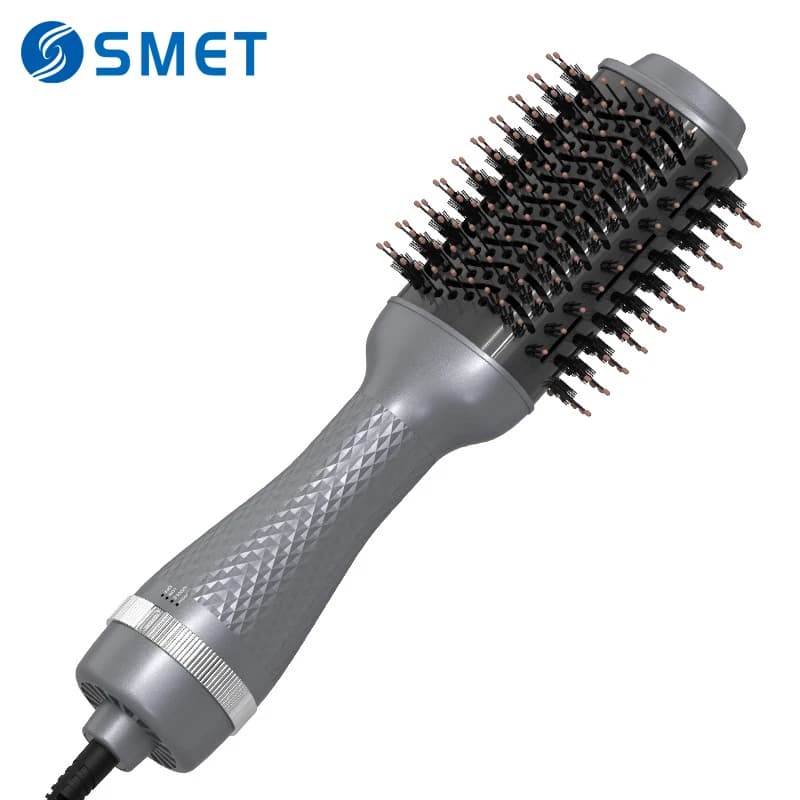 Hair brush Private label Electric hot air comb Hair dryer in one step Fast hair plate with diamond pattern Hot air brush