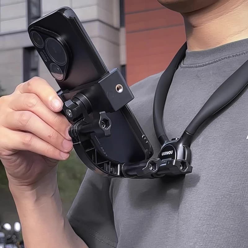 Phone Action Camera Neck Support 2 in 1 for DJI Action 5Pro/6 Action Phone Accessories with Universal Action Camera