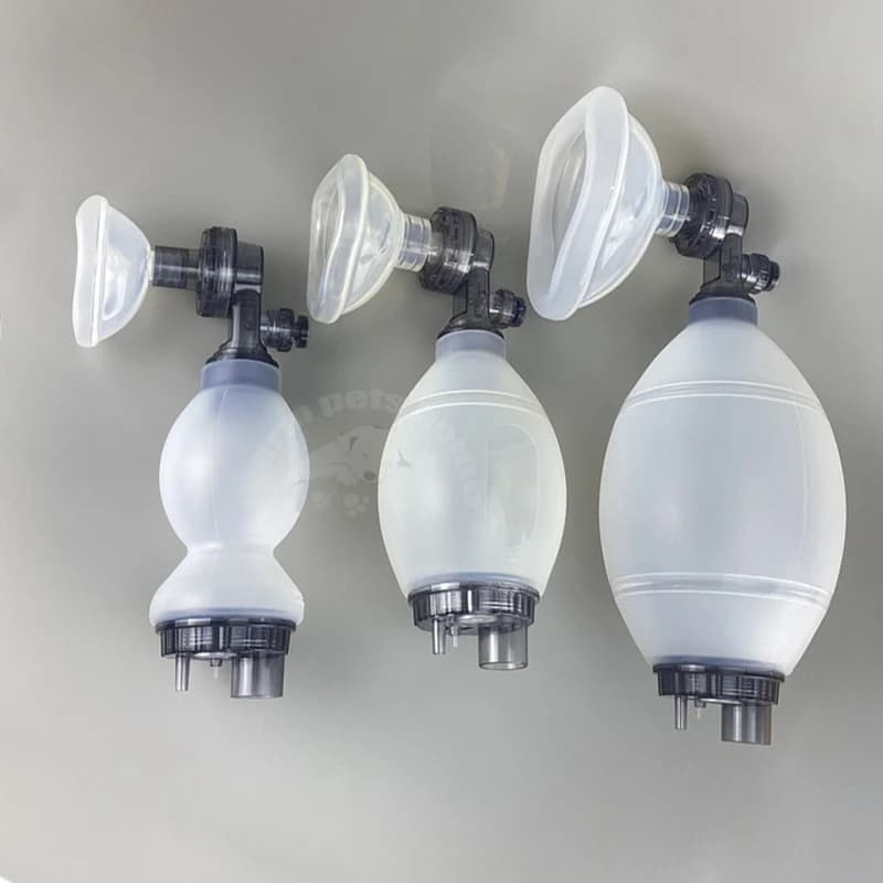 Silicone Reanimation Kit for Simple Respirator Ambu Emergency Bag Manual Reanimator with Mask