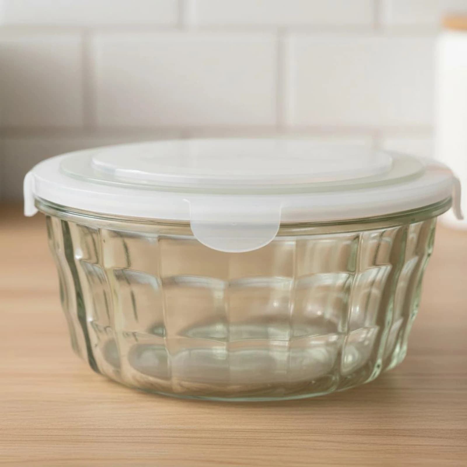 3 Pieces Crisp Keep Box Transparent Clear Salad Bowl Clear Salad Container with Lid Portable Square Lunch Container Sturdy